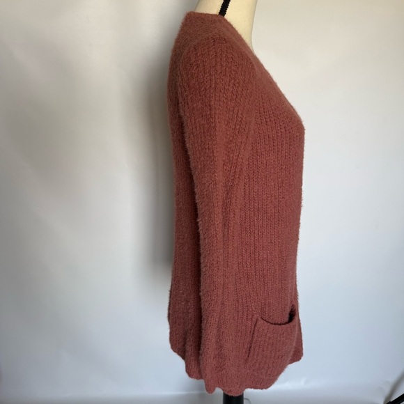 Miracle Rust Open-Front Cardigan size small - Picture 4 of 11